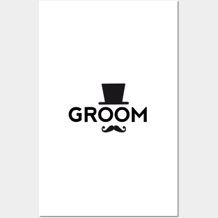 Groom t-shirt with hat and mustache Posters and Art